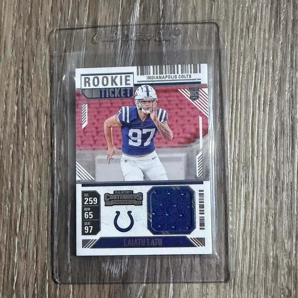 Panini Laiatu Latu 2024 Contenders Football Rookie Ticket Patch Card #RTS-LLU